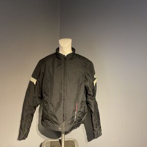 castle streetwear Vetesnik Power Sports Biker Motorcycle Jacket Size 10 Lined